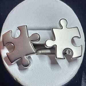 Silver Puzzle Piece Cufflinks